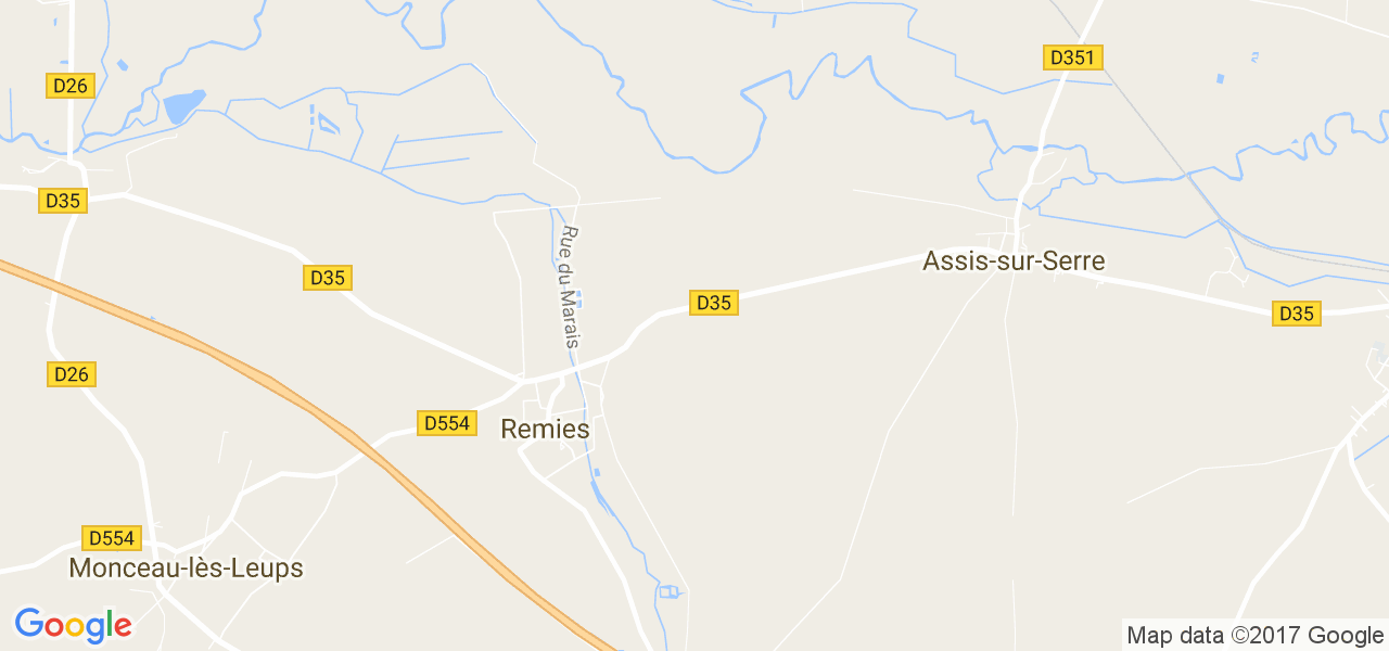 map de la ville de Remies