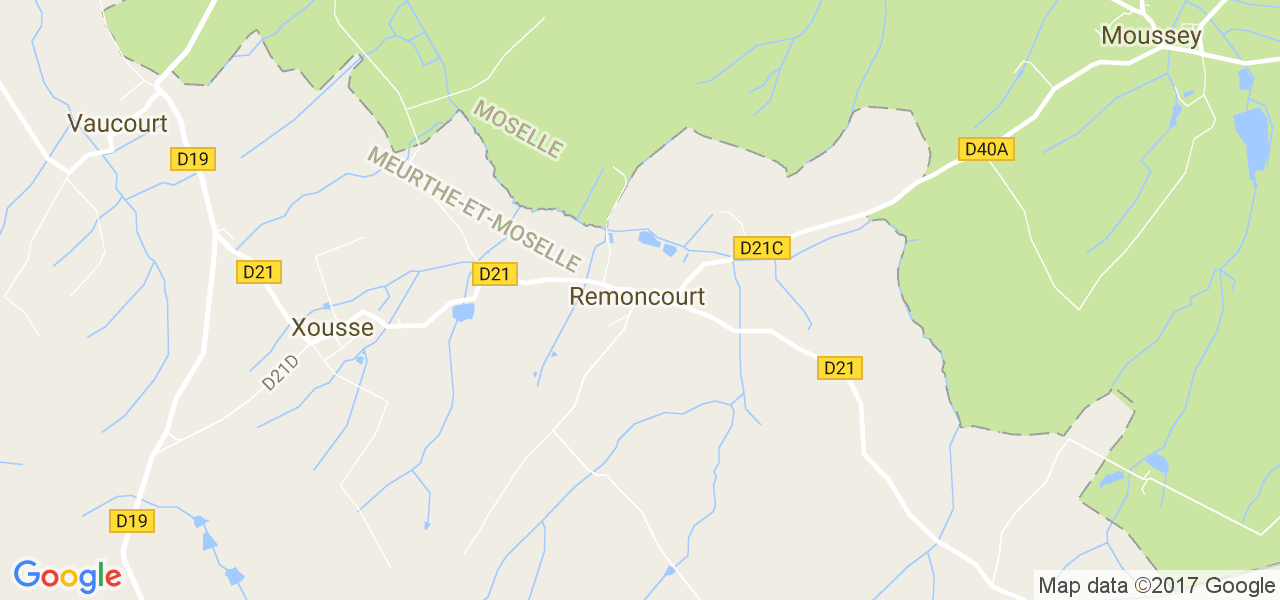 map de la ville de Remoncourt