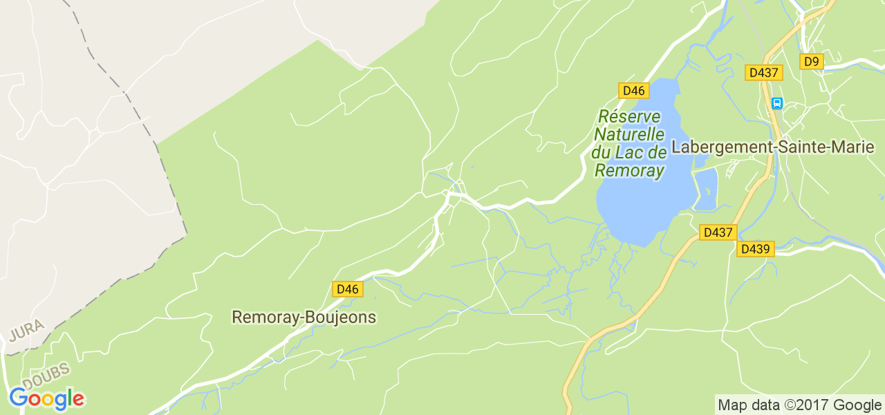 map de la ville de Remoray-Boujeons