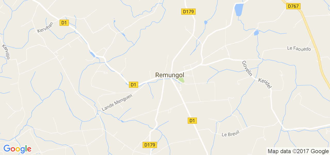 map de la ville de Remungol