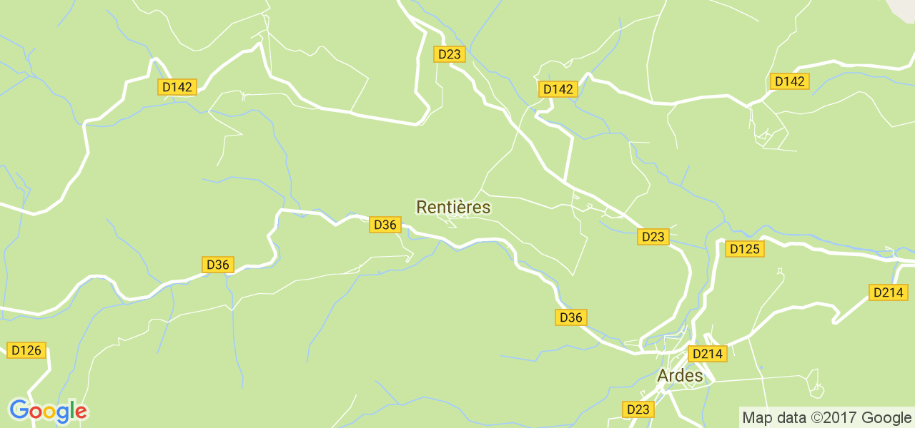 map de la ville de Rentières