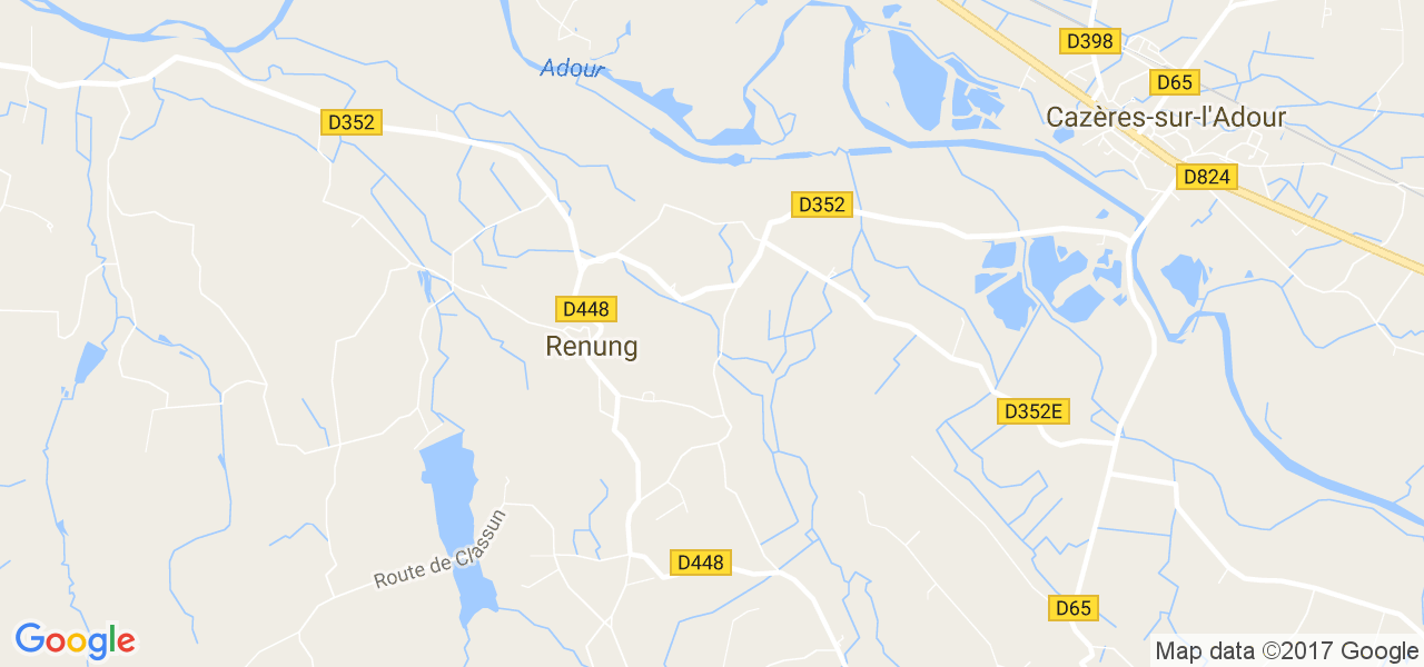 map de la ville de Renung