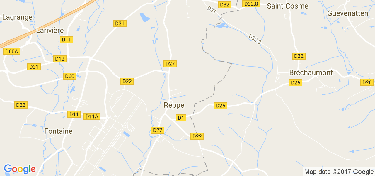 map de la ville de Reppe