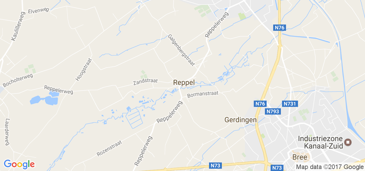 map de la ville de Reppel