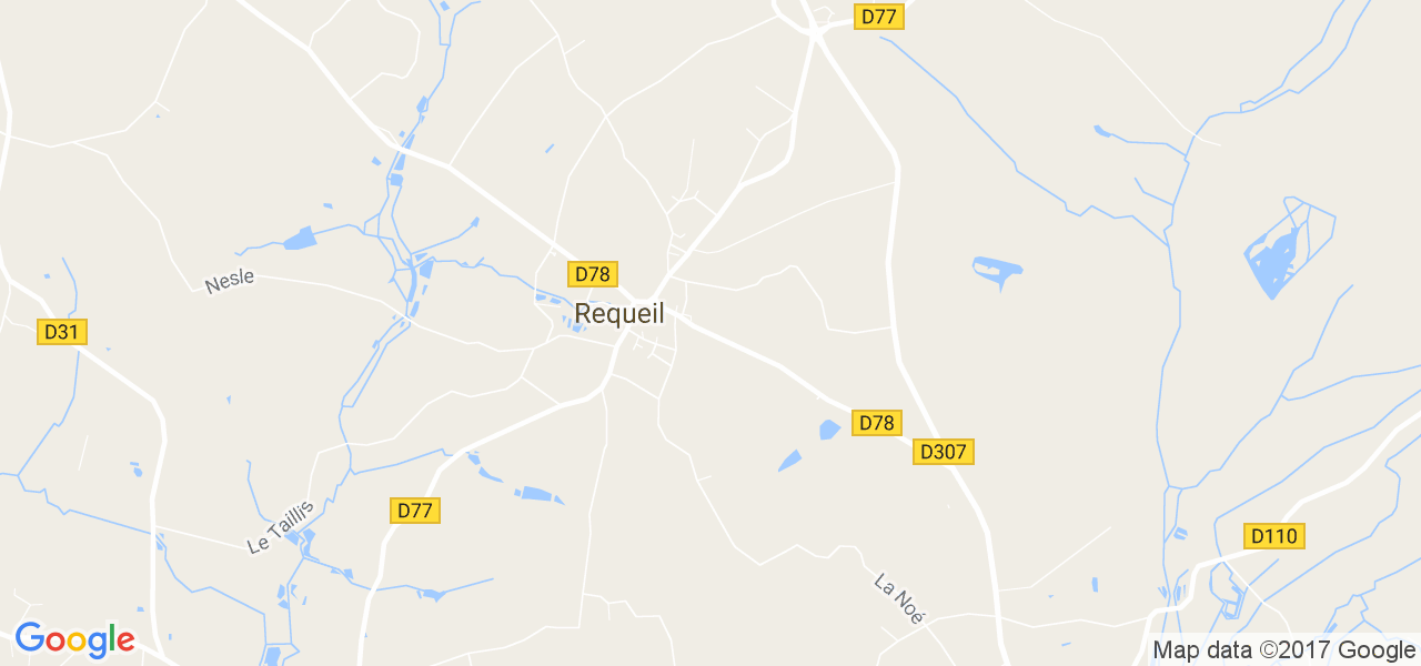 map de la ville de Requeil