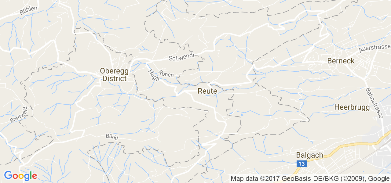 map de la ville de Reute