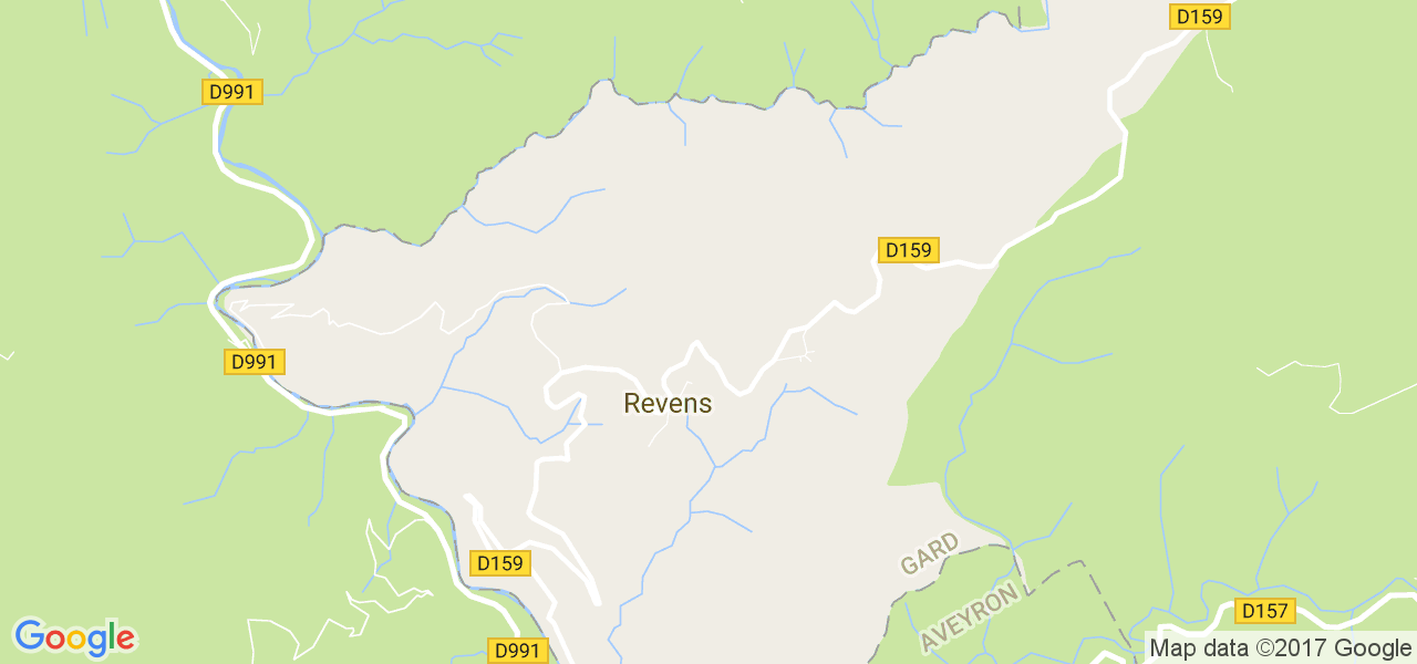 map de la ville de Revens