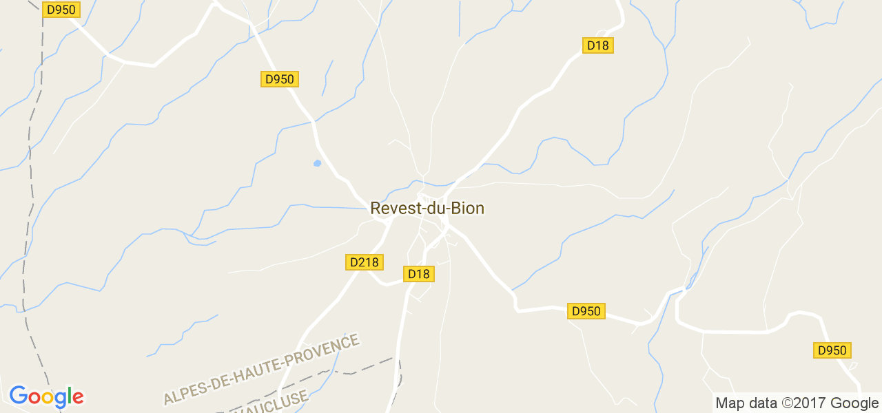 map de la ville de Revest-du-Bion