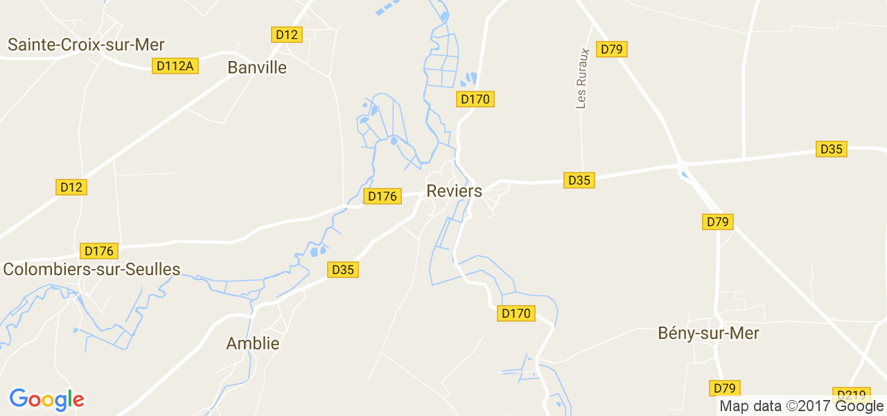 map de la ville de Reviers