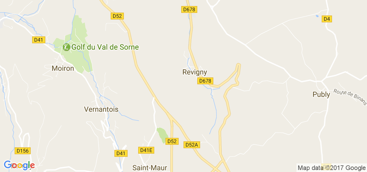 map de la ville de Revigny