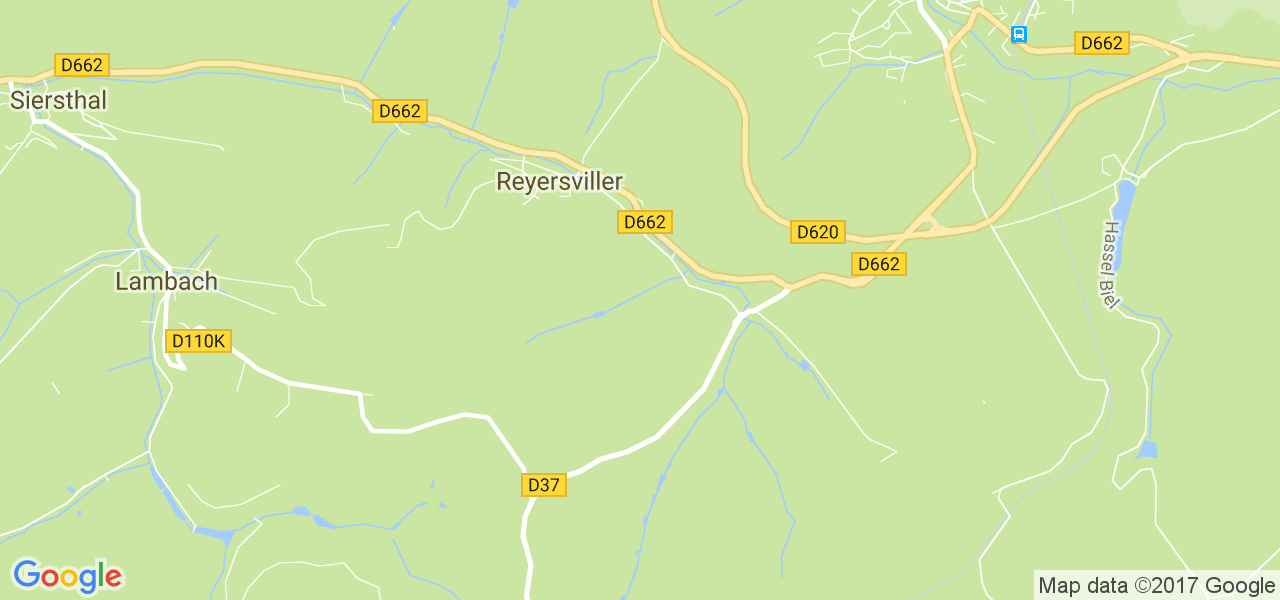 map de la ville de Reyersviller