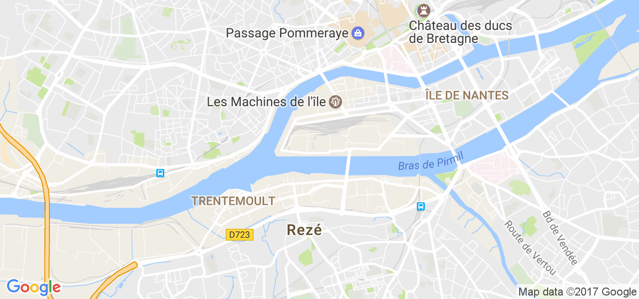 map de la ville de Rezé