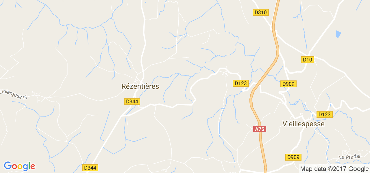 map de la ville de Rézentières