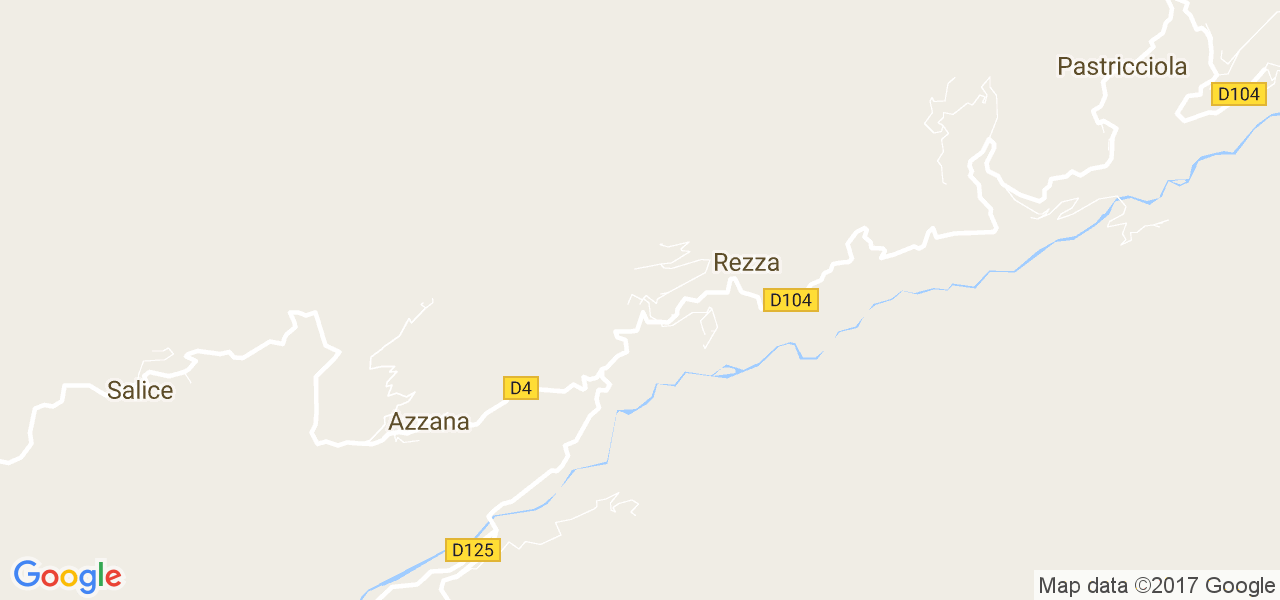 map de la ville de Rezza