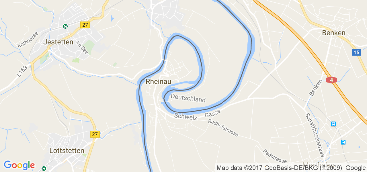 map de la ville de Rheinau