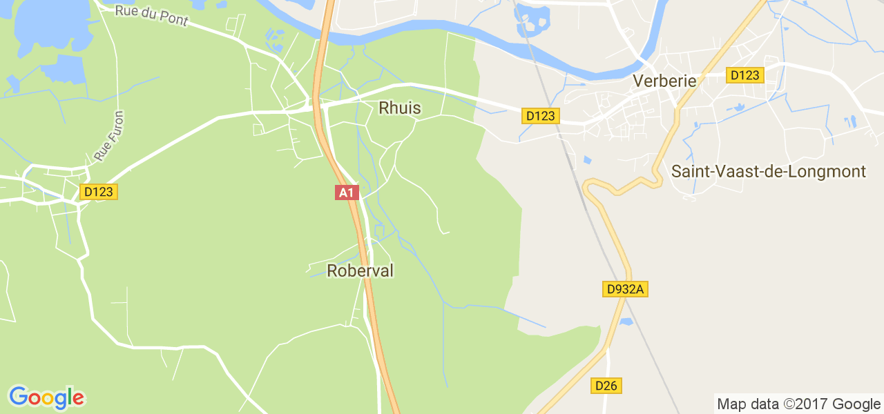 map de la ville de Rhuis