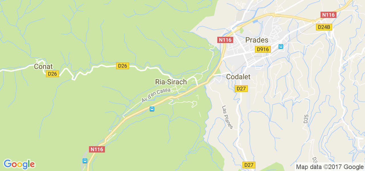 map de la ville de Ria-Sirach