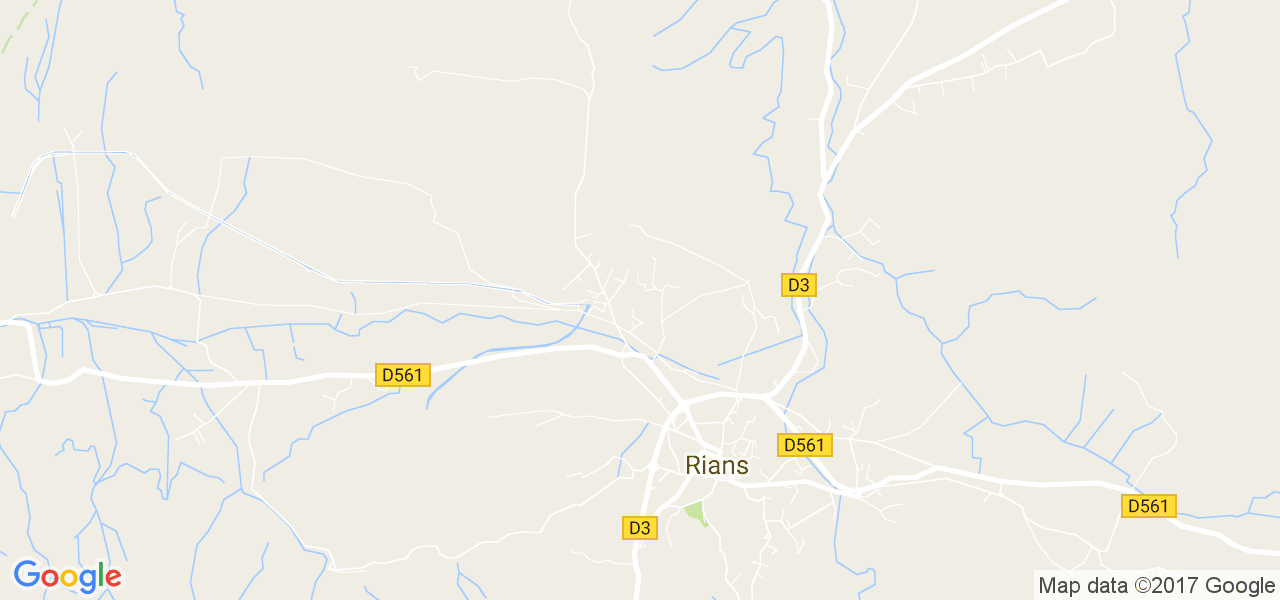 map de la ville de Rians