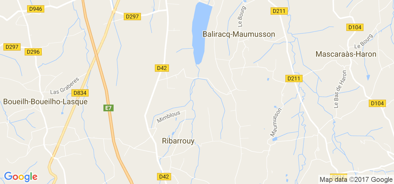 map de la ville de Ribarrouy