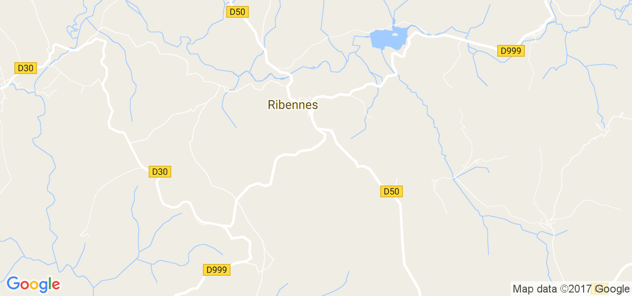 map de la ville de Ribennes