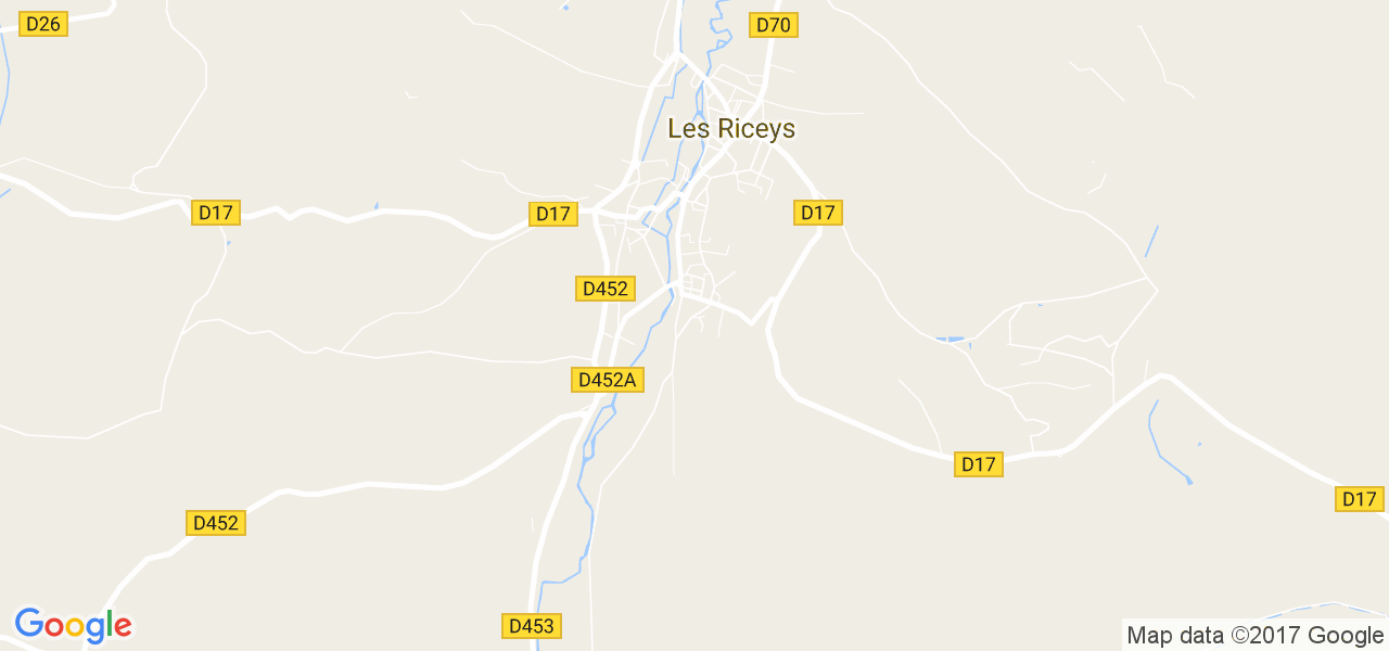 map de la ville de Riceys