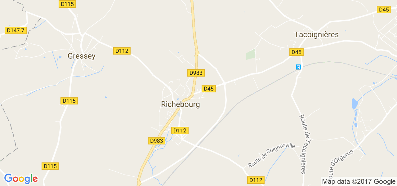 map de la ville de Richebourg