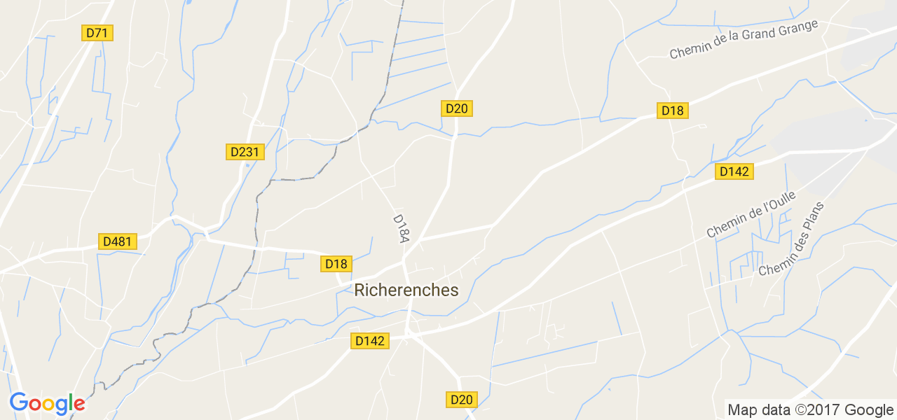 map de la ville de Richerenches