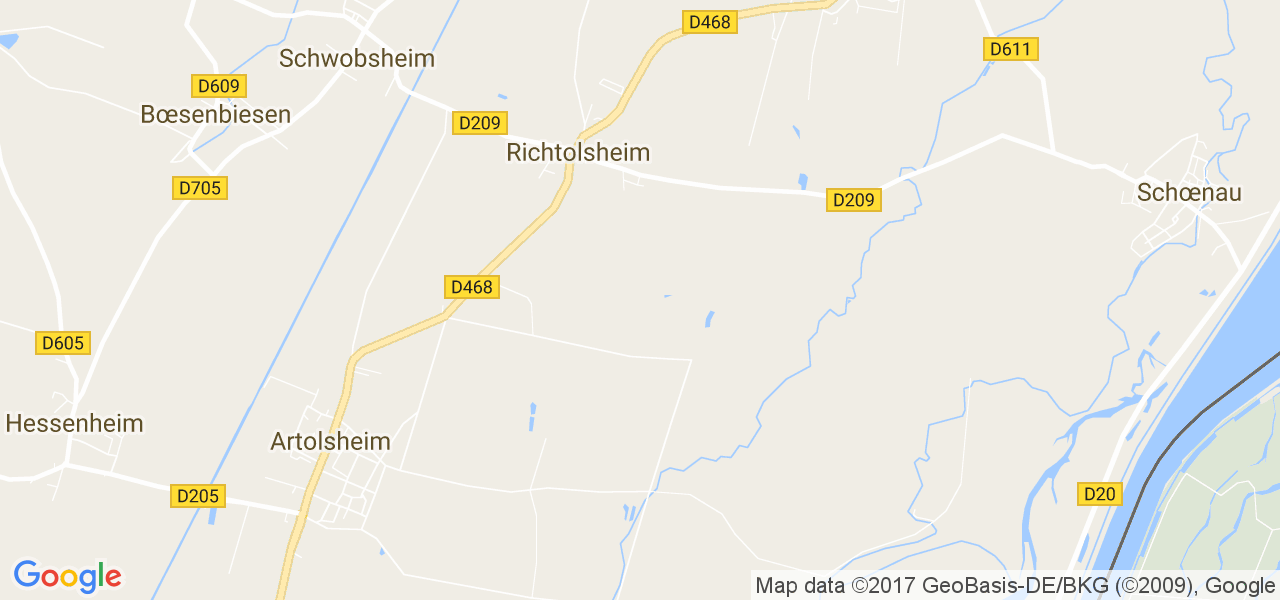 map de la ville de Richtolsheim