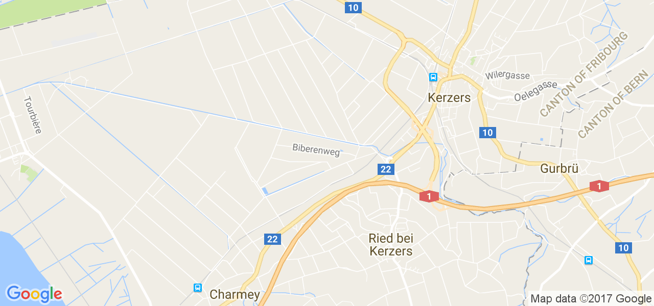 map de la ville de Ried bei Kerzers