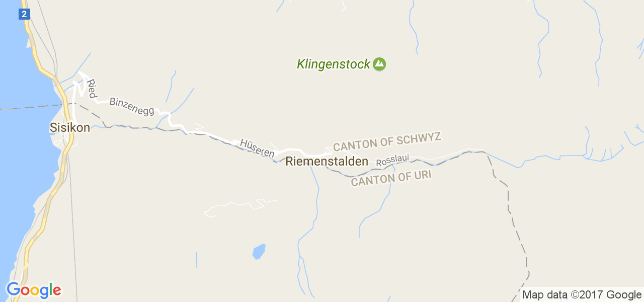 map de la ville de Riemenstalden