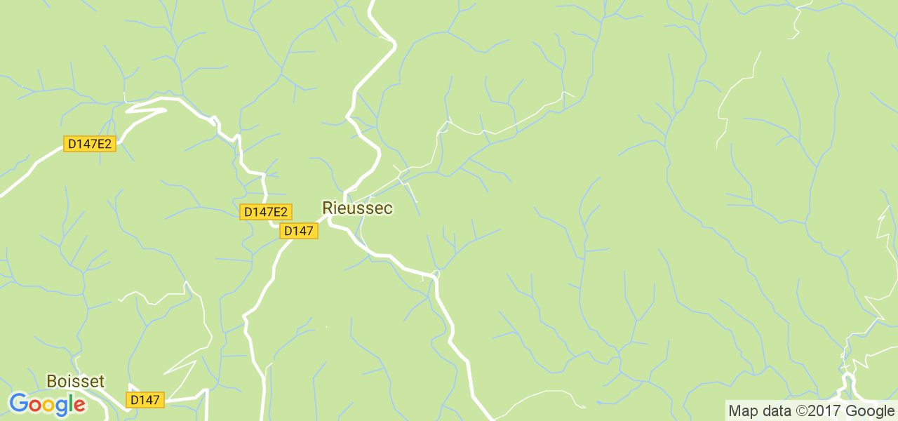 map de la ville de Rieussec