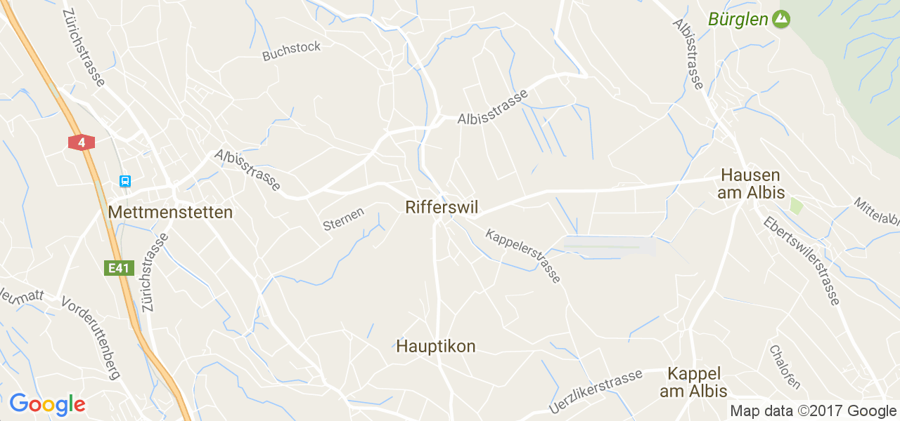 map de la ville de Rifferswil