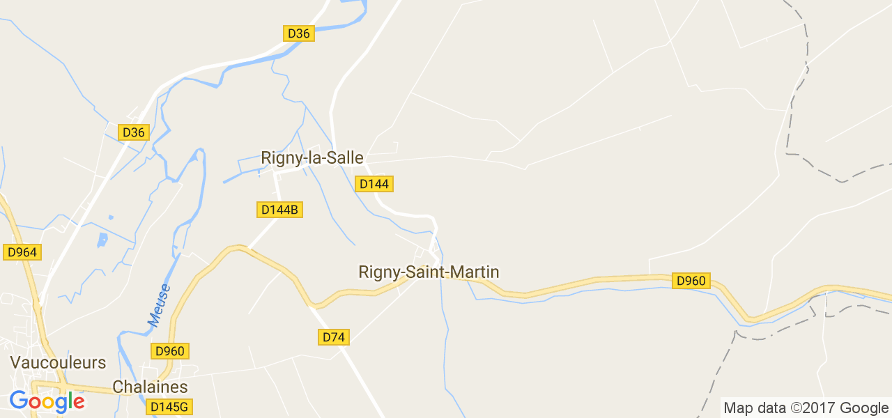 map de la ville de Rigny-Saint-Martin