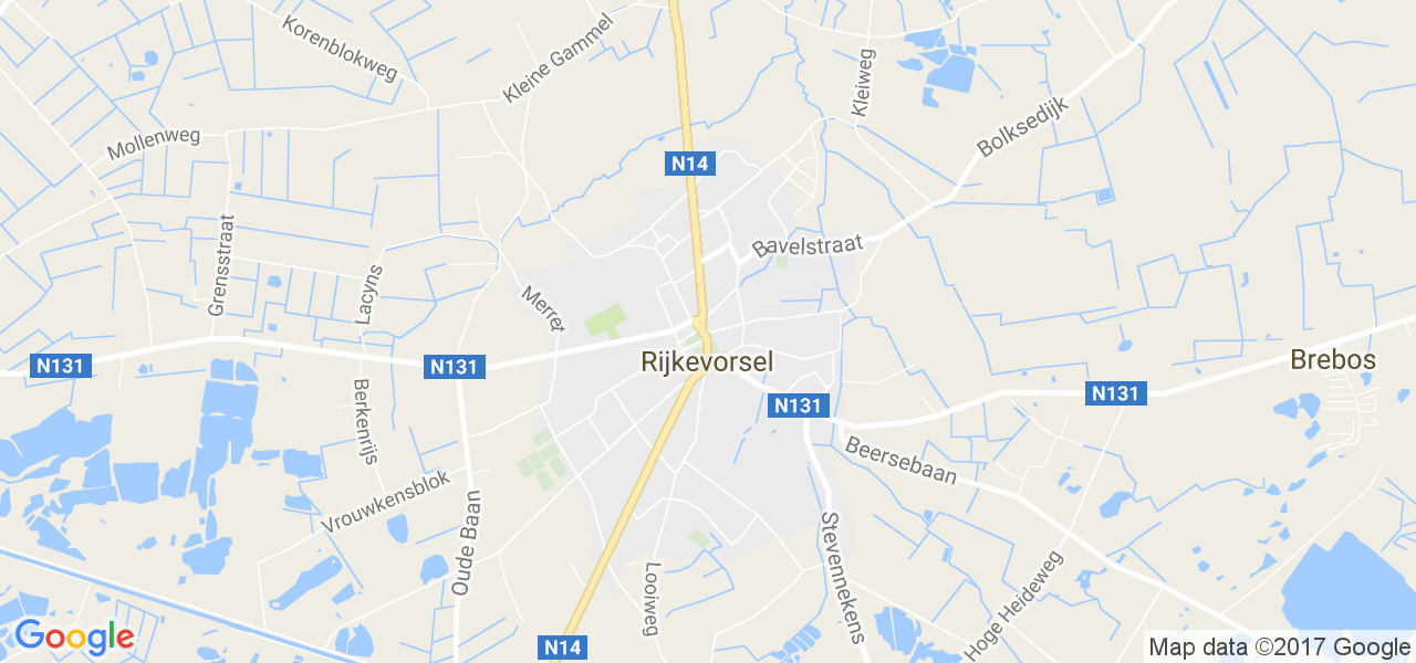 map de la ville de Rijkevorsel