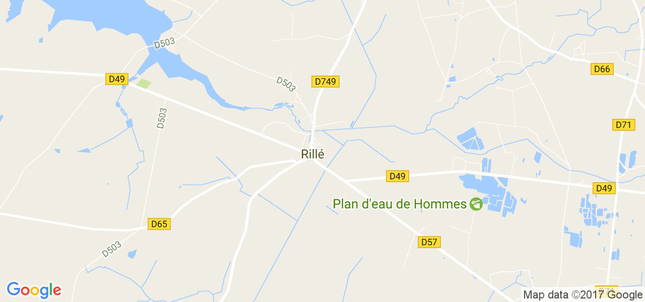 map de la ville de Rillé