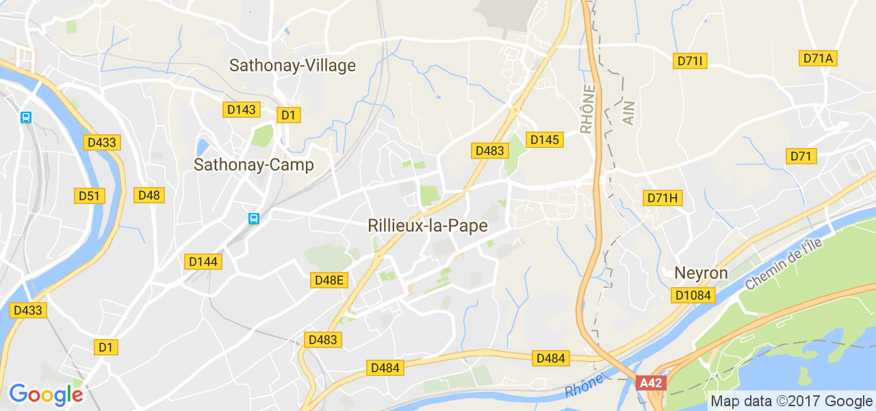 map de la ville de Rillieux-la-Pape