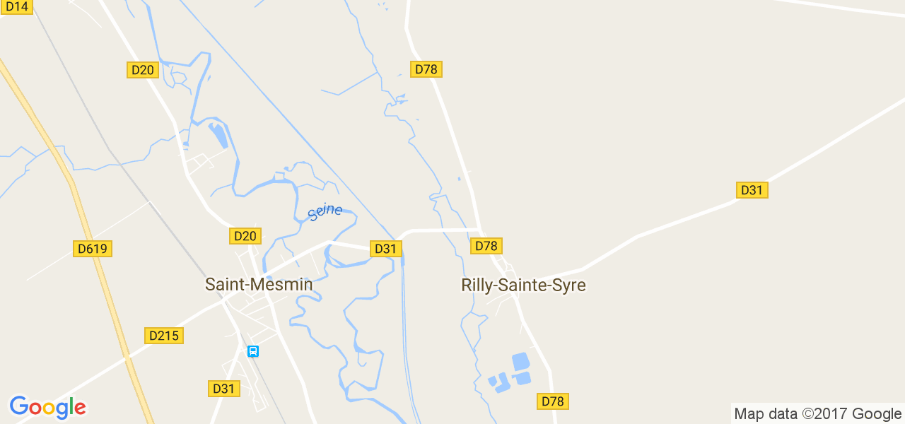 map de la ville de Rilly-Sainte-Syre