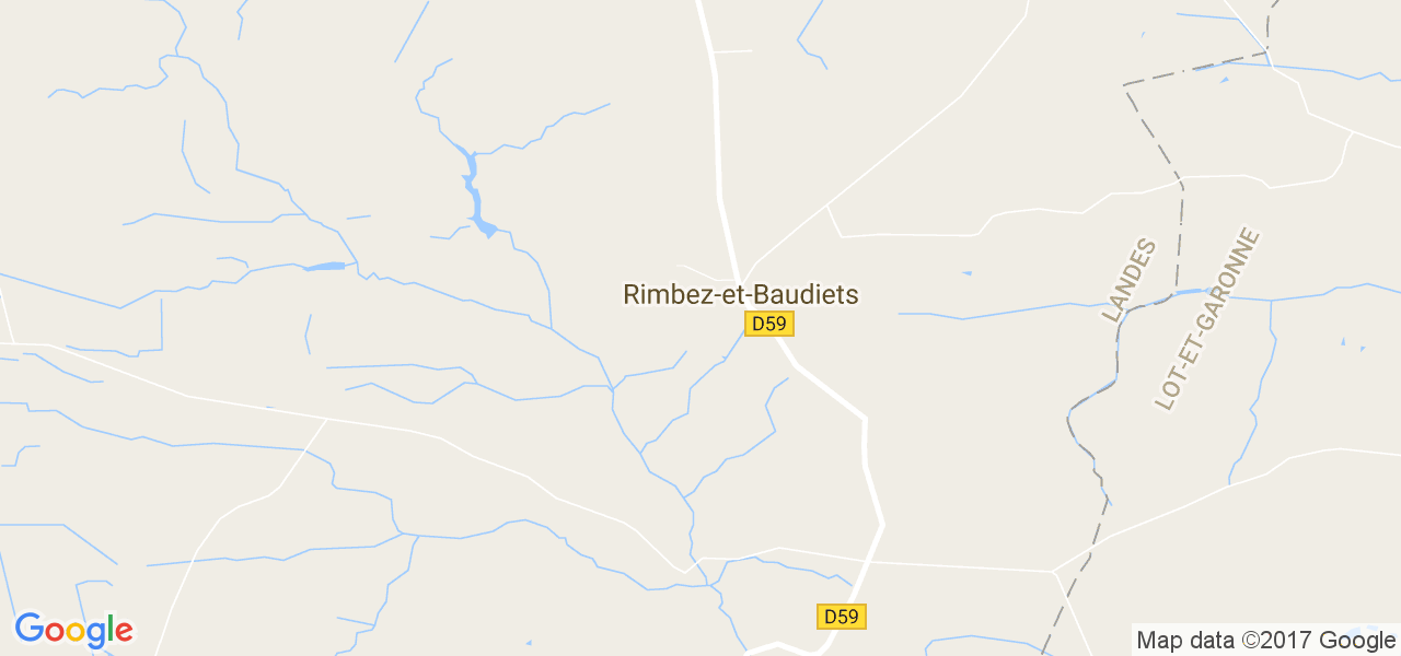 map de la ville de Rimbez-et-Baudiets