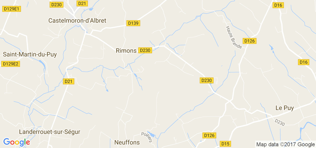 map de la ville de Rimons