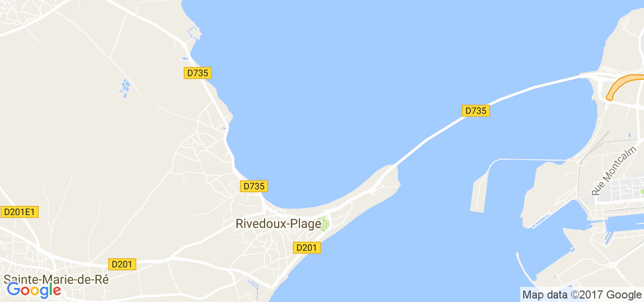 map de la ville de Rivedoux-Plage