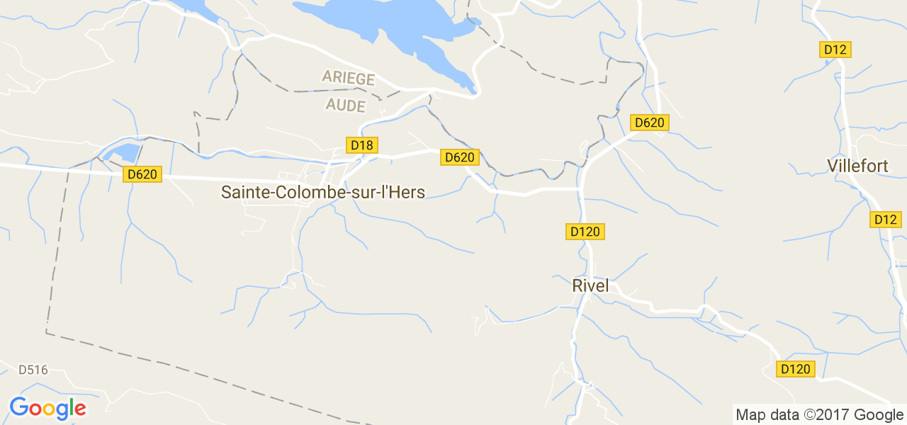 map de la ville de Rivel