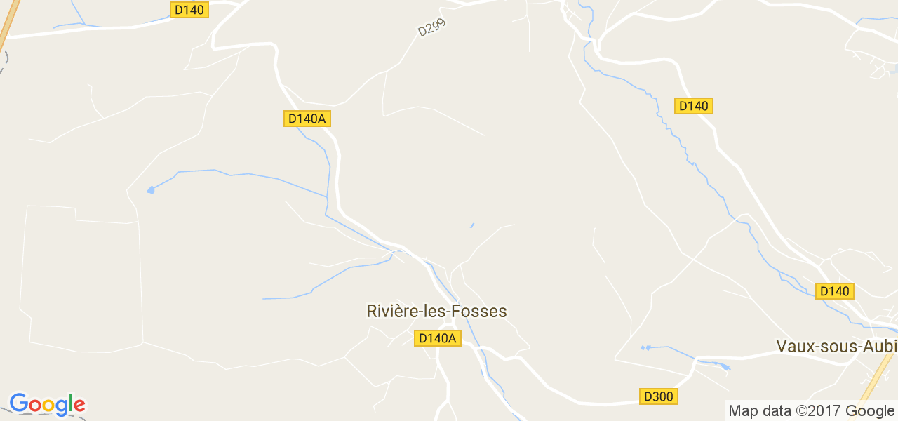 map de la ville de Rivière-les-Fosses