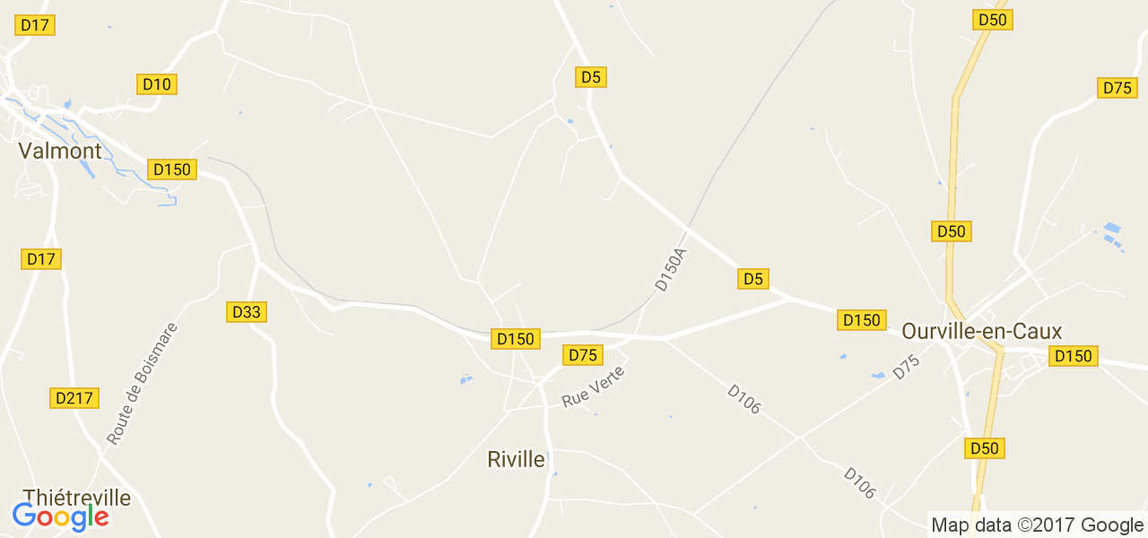 map de la ville de Riville