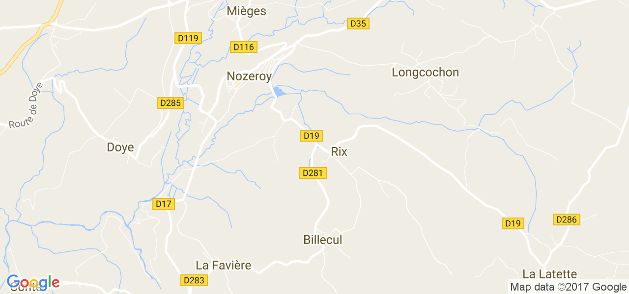 map de la ville de Rix