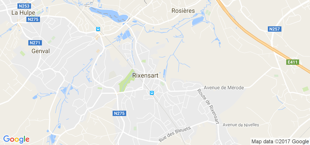 map de la ville de Rixensart