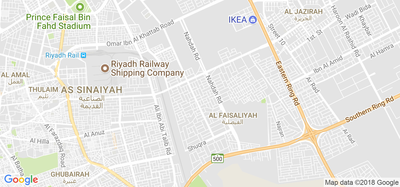 map of the city of Riyadh