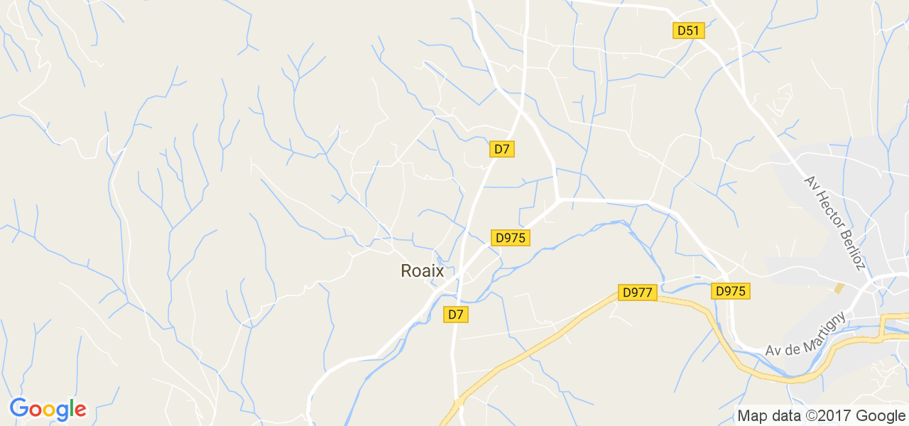 map de la ville de Roaix