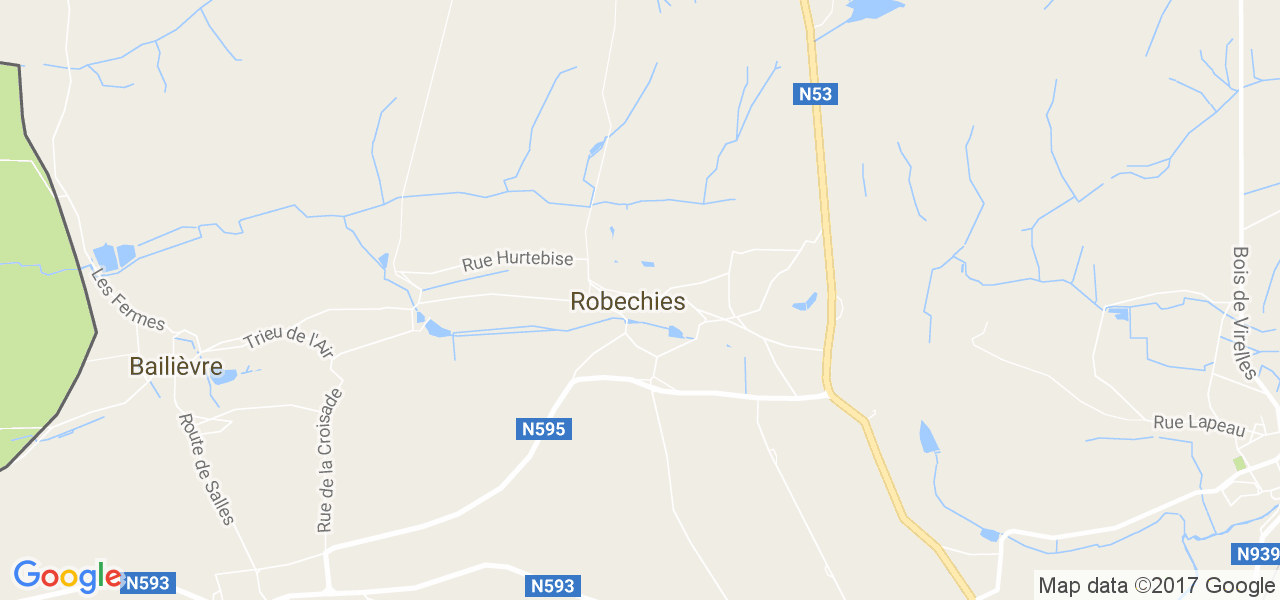 map de la ville de Robechies