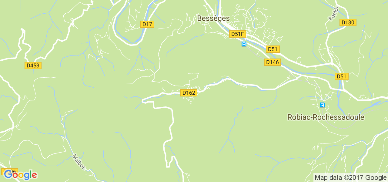 map de la ville de Robiac-Rochessadoule