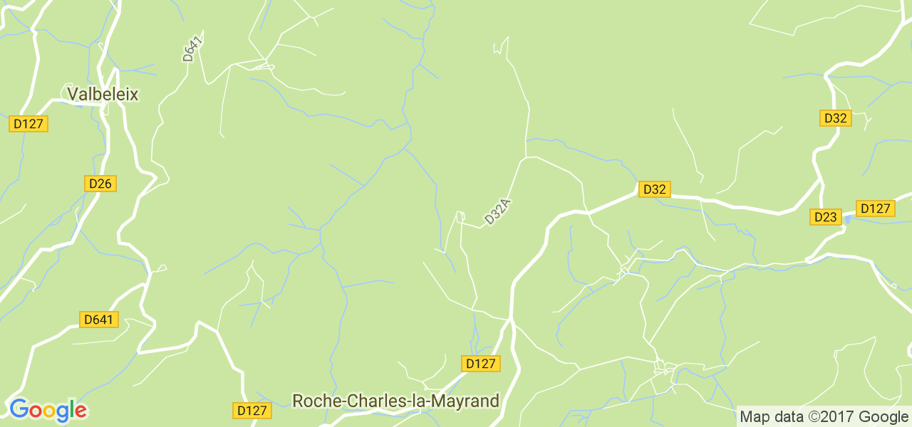 map de la ville de Roche-Charles-la-Mayrand